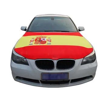 

Spain Hood Cover, Car Hood Cover flag,Engine Flag,100% spandex,Four side projectile fabric,Car Bonnet Banner