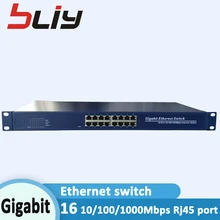 Bliy 1000 Мбит/с 16 rj45 ethernet гигабитный порт Волоконно-Оптический ethernet коммутатор с лучшей ценой гигабитный волоконный коммутатор