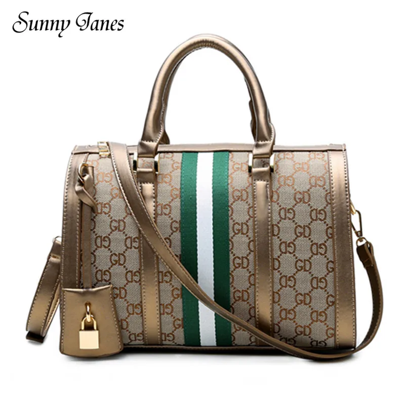 

Women's Handbag Boston Pillow Shape Canvas Shoulder Bag American and European Style Crossbody Bag Luxury Fashion Large Capacity