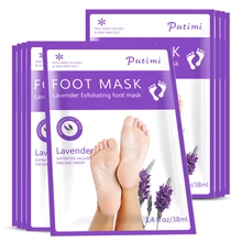 EFERO Exfoliating Foot Mask Whitening Pedicure Socks Exfoliation Remove Dead Skin Heels Foot Peeling Mask for Legs Feet Care
