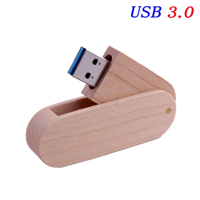 JASTER USB 3,0 логотип на заказ Деревянный USB+ коробка USB флэш-накопитель Флешка 8 Гб 16 г 32 Гб 64 Гб карта памяти фотография свадебный подарок - Цвет: Maple Wood