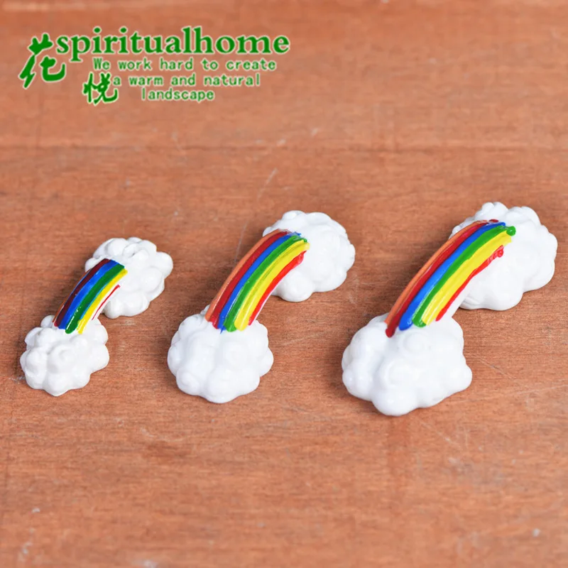 3 шт. декоративный маятник из микроландшафта мультяшная имитация радужного моста