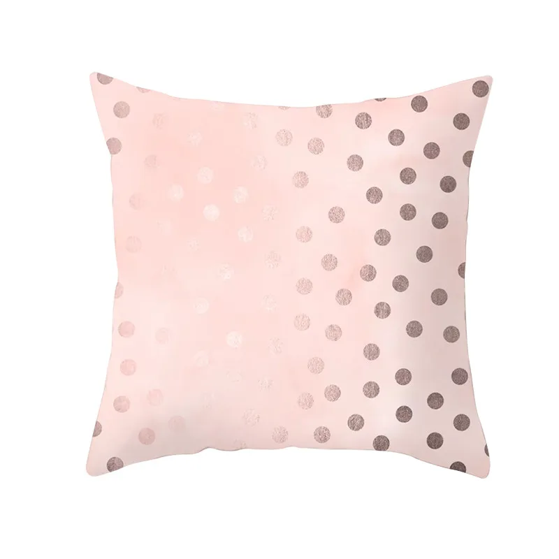 Fuwatacchi розовый Золотой геометрический чехол для подушки Блестящий декоративный чехол на подушки для домашнего дивана полиэфирные наволочки 45*45 см - Color: PC09972