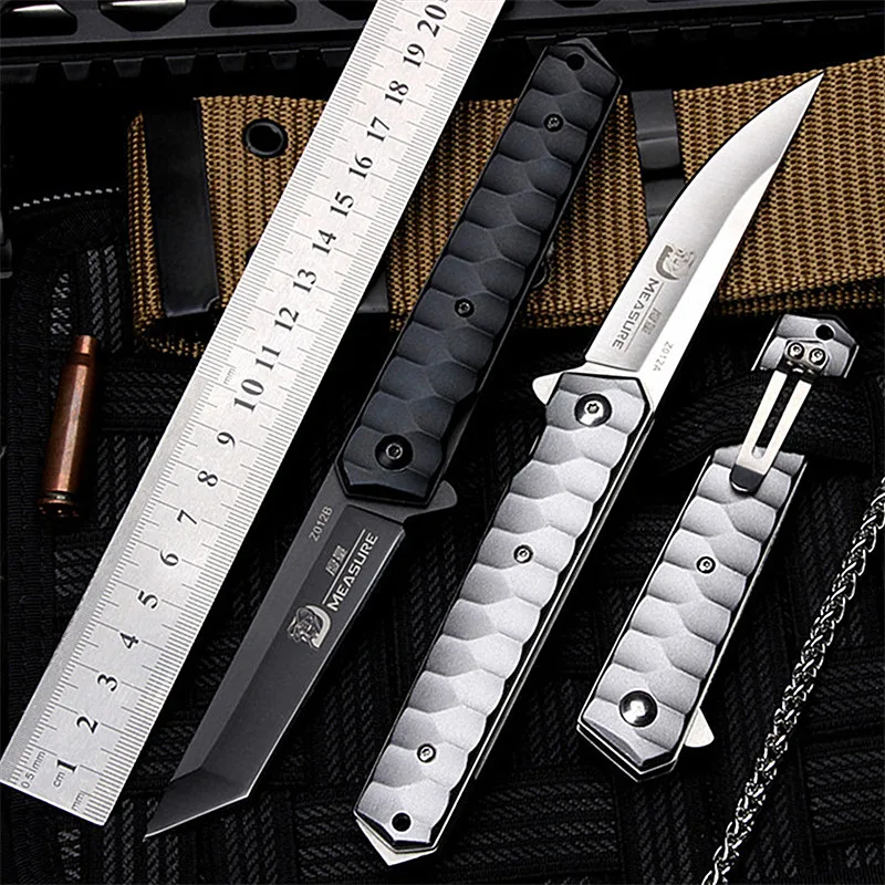 2018 New Free Shipping Outdoor Fruit Folding Knife Self-defense Wilderness Survival 7CR17Mov Steel for Sharp Hunting Knives