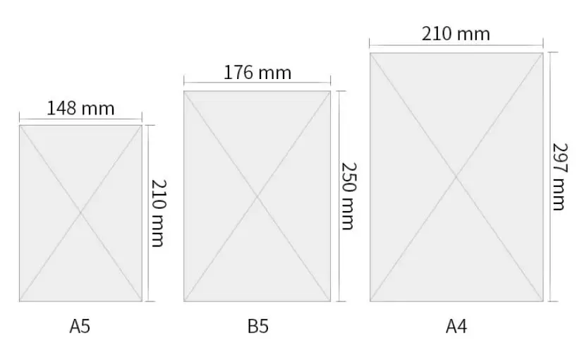 A5 B5 A4 grande cópia eletrônica notebook