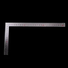 Металлическая линейка прямая Линейка из нержавеющей стали инструмент с углом 90 градусов Метрическая проба квадратная линейка, измерительный инструмент