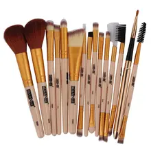 15Pcs Set Professional Makeup Brush Rose Gold Makeup Brushes Set Kit Foundation Comestic Brush Tool