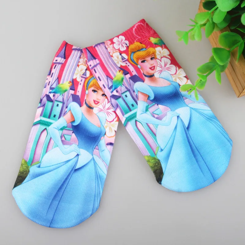6 пар носков для маленьких девочек хлопковые носки красивые детские носки принцессы с героями мультфильмов От 1 до 2 лет TP01
