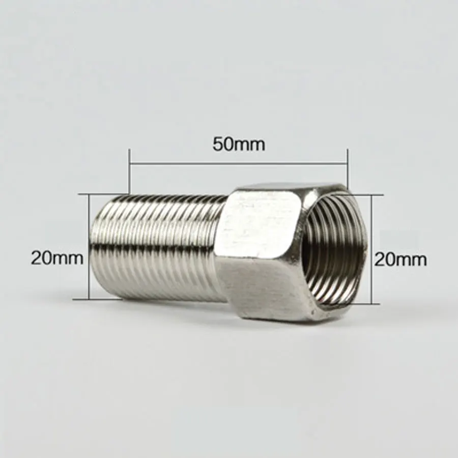 

Bushing 1/2" BSP Male x Female Coupling 201 Stainless Steel Pipe Fitting Connector Joint Adapter Length 50mm