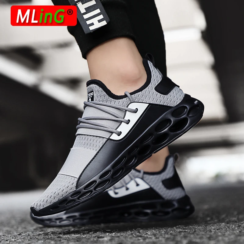 

New Fly Mesh Light Soft Outdoor Running Shoes Breathable Male Sneakers Comfortable Mesh Athletic Training Shoes Male Sport Shoes