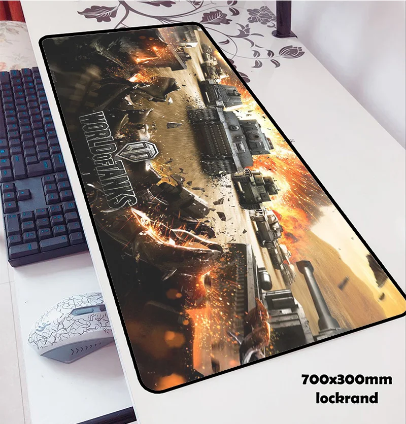 World of tanks mouse pad 700x300x3mm pad mouse notbook computer padmouse wot gaming mousepad gamer to keyboard mats mouse pad gaming mousepad