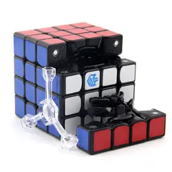 Ган 460 м Магнитный куб 4x4 Magic Cube 4x4x4 Ган 460 скорость Cubo Magico 4*4 Professional кубик рубика головоломка игрушка черный и прозрачный пазл