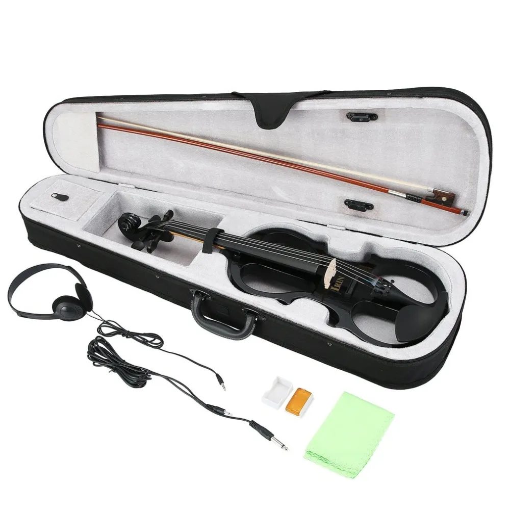 

4/4 Maple Electric Violin Fiddle Headphone Case UK Plug Exquisite Musical Instruments Violin Best for Beginners