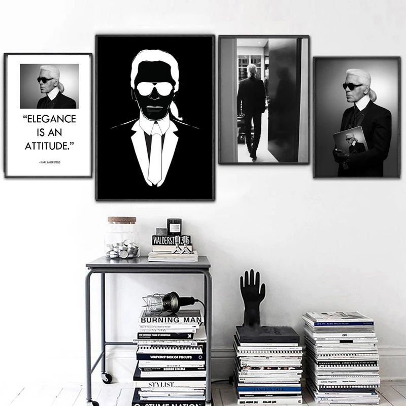 

Karl Lagerfeld Poster Wall Art Canvas Painting Nordic Posters And Prints Decoration Pictures Living Room Salon