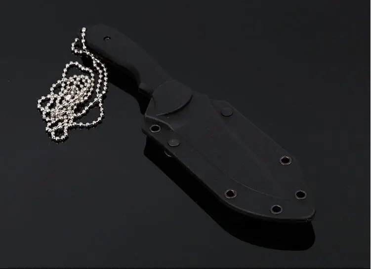 Mengoing Открытый нож с фиксированным лезвием 440A стали выживания утилиты ножи на цепочке с оболочкой ABS