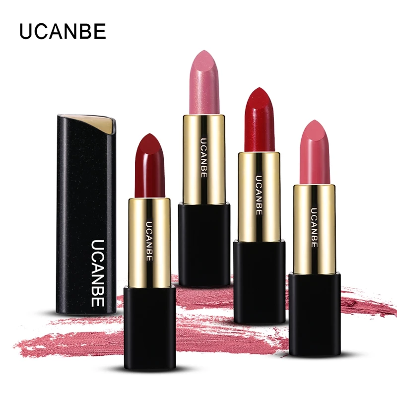 

UCANBE 5 Colors Shimmer Matte Moisturizing Lipstick Makeup Set Waterproof Velvet Lips Stick Pen Lip Rouge Tint Cosmetics