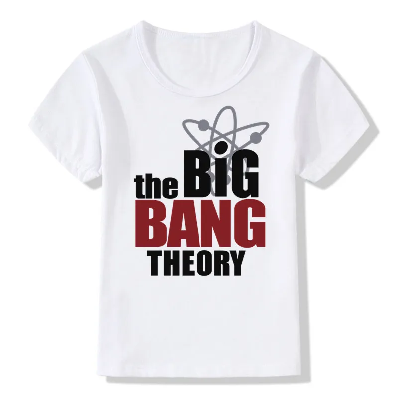 Детская футболка с надписью «Big Bang Theory Bazinga» детские летние повседневные топы с короткими рукавами, одежда для маленьких мальчиков и девочек ooo462 - Цвет: oHKP462A