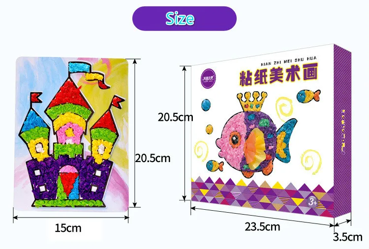 8 шт. в партии Детская стикер с рисунком из мультфильма art детский сад творческий DIY 3D бумага для рисования стикерные игрушки для детей diy