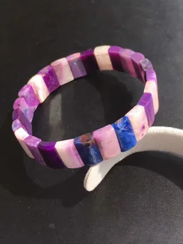 

Genuine Natural Purple Sugilite South Africa Rectangle Beads Women Bracelet 11mm AAAAA