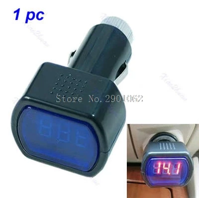 Digital LED Car Truck System Battery Voltmeter Voltage Gauge Volt Meter 12V 24V B119