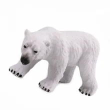 Высокая имитация игрушка в виде дикого животного кукла полярный медведь модель Фигурка фигурки Детские развивающие игрушки домашний декор