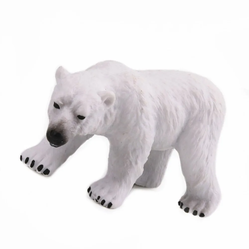 

High Simulation Wild Animal Toy Doll Polar Bear Model Figurine Action Figures Kids Educational Toys Home Decor