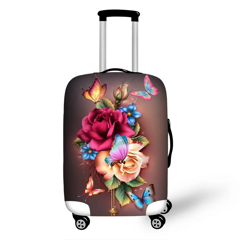 Креативный Чехол для багажа, защитный чехол, водонепроницаемый, утолщенный, эластичный, с принтом, чемодан, чехол, подходит для путешествий 18-32 дюймов, аксессуары - Цвет: 16