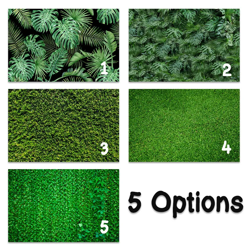 

Jungle Forest Backdrop for Photography Safari Party Banner Backdrop for Photo Studio Booth Spring Green Leaf Meadow Background