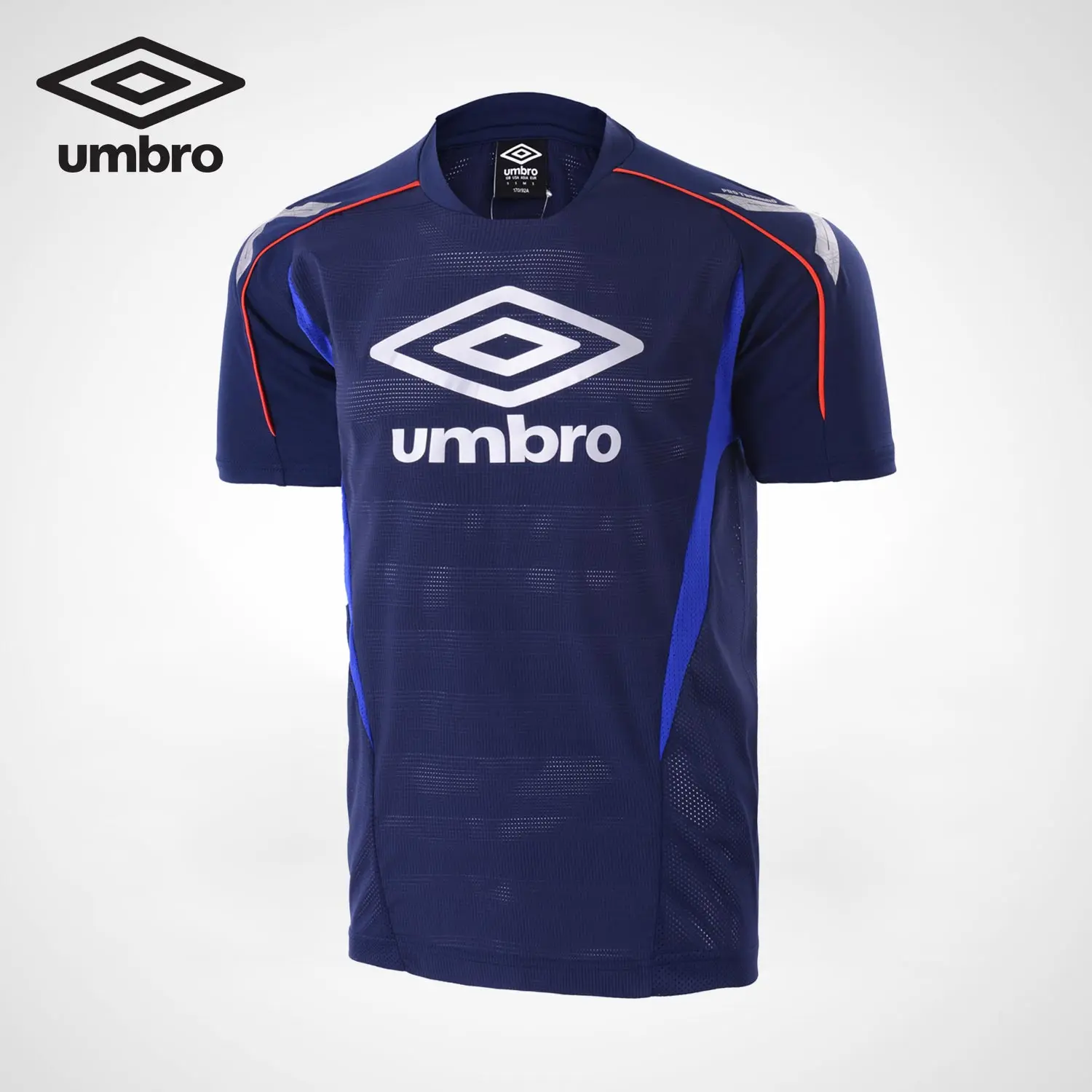

Umbro Men's Sports Tights Training T-shirt Short Sleeved Training Football Soccer Jersey UBS4724