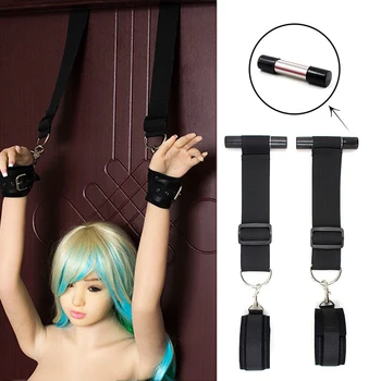 Sex Furniture Sex Swing Chairs Hang Door Swing Handcuffs Wrist Hand Cuff for Couples SM BDSM Bondage Adult Games Sex Erotic Toys 2