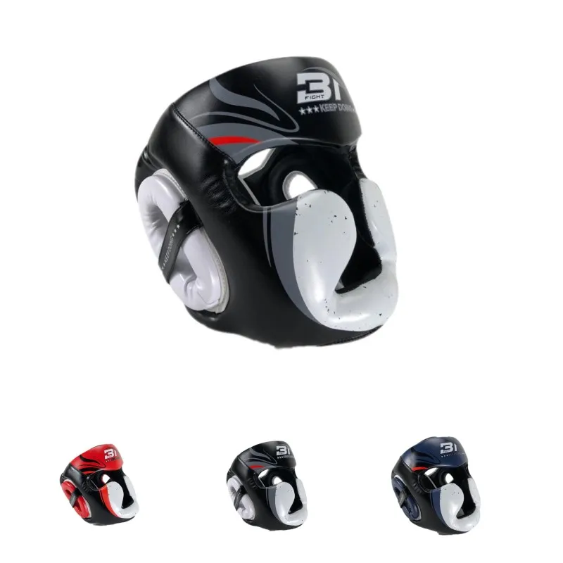 

2019 New colors Muay Thai Boxing Taekwondo MMA Helmet Head Protector Karate Sparring Kick boxing Protective Headgear size M L