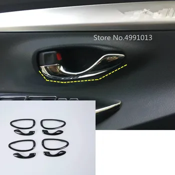 

Car Cover Protect Detector Sticker Trim Door Inner Built Handle Bowl Lamp Trim 8pcs For Toyota Vios/Yaris Sedan 2017 2018 2019