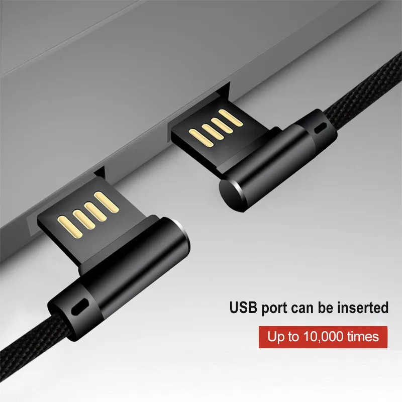 90 градусов локоть данных кабель Micro usb type C кабель для iPhone iPad зарядный кабель samsung USB C мобильного телефона зарядное устройство Шнур данных