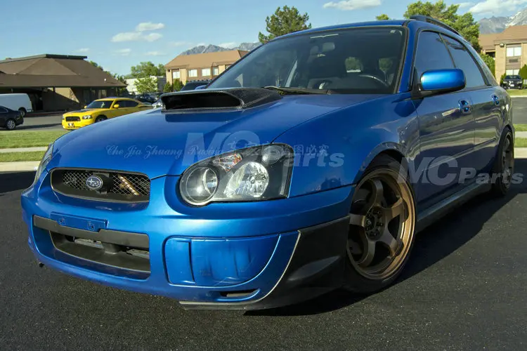 JDM капот из углеродного волокна Vent Scoop Bonnet вставка воздуховод Крышка для Subaru Impreza