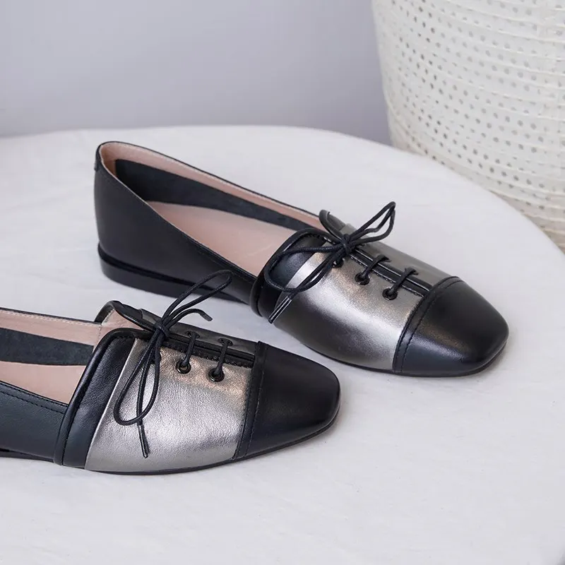 ALLBITEFO/Новинка; модная Брендовая женская обувь из натуральной кожи разных цветов на плоской подошве; повседневная и удобная обувь на плоской подошве; женская обувь на плоской подошве - Цвет: Серебристый