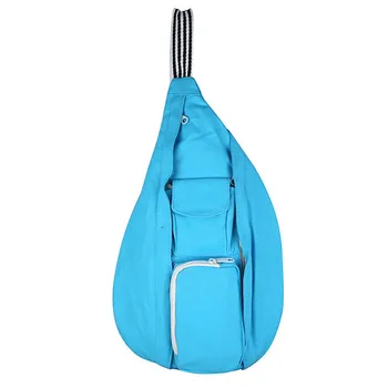 

Couple Fashion Waist Bag Polyester Square Softback Canvas Solid Color Zipper Shoulder Messenger Bag Heuptas