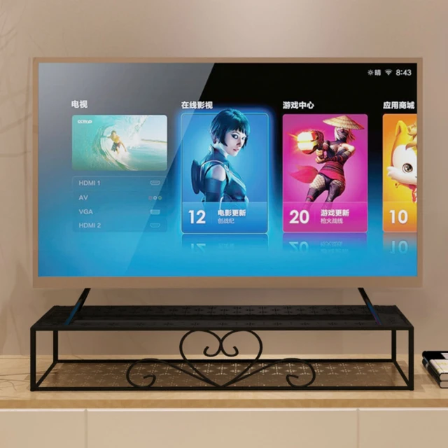 TV Set Shelf TV Heightening TV Rack Mounting Bracket Hanging Rack Metal