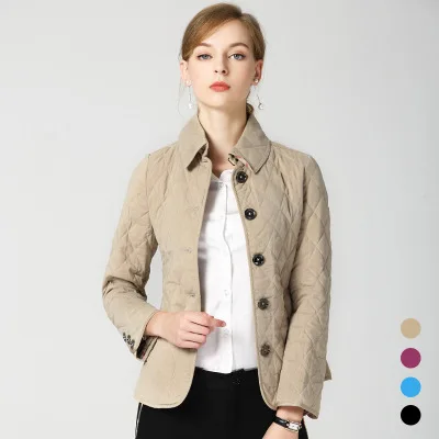 

2018 autumn and winter with new lapel long sleeves slim complex coat B18