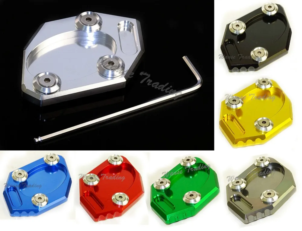 Sale Kickstand Foot Side Stand Extension Pad Support Plate For KAWASAKI 