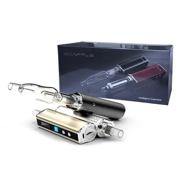 dry herb vaporizer box mod with glass bubbler