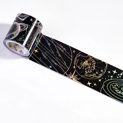 3 м шириной Galaxy Звездный рисунок неба Бумага васи лента декоративная клейкая лента DIY Скрапбукинг Стикеры этикетка - Цвет: ping xing