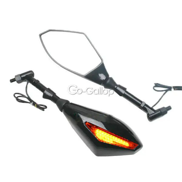 Зеркало заднего вида для мотоцикла Honda Suzuki Kawasaki Yamaha 10 мм|mirror for honda|rearview ledmirrors kawasaki |