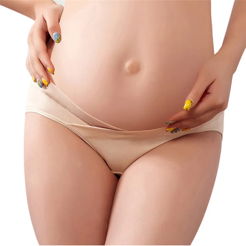 Хлопковые трусики для беременных нижнее белье с низкой талией KH L Нижнее Белье для беременных Одежда для беременных дропшиппинг Mar28
