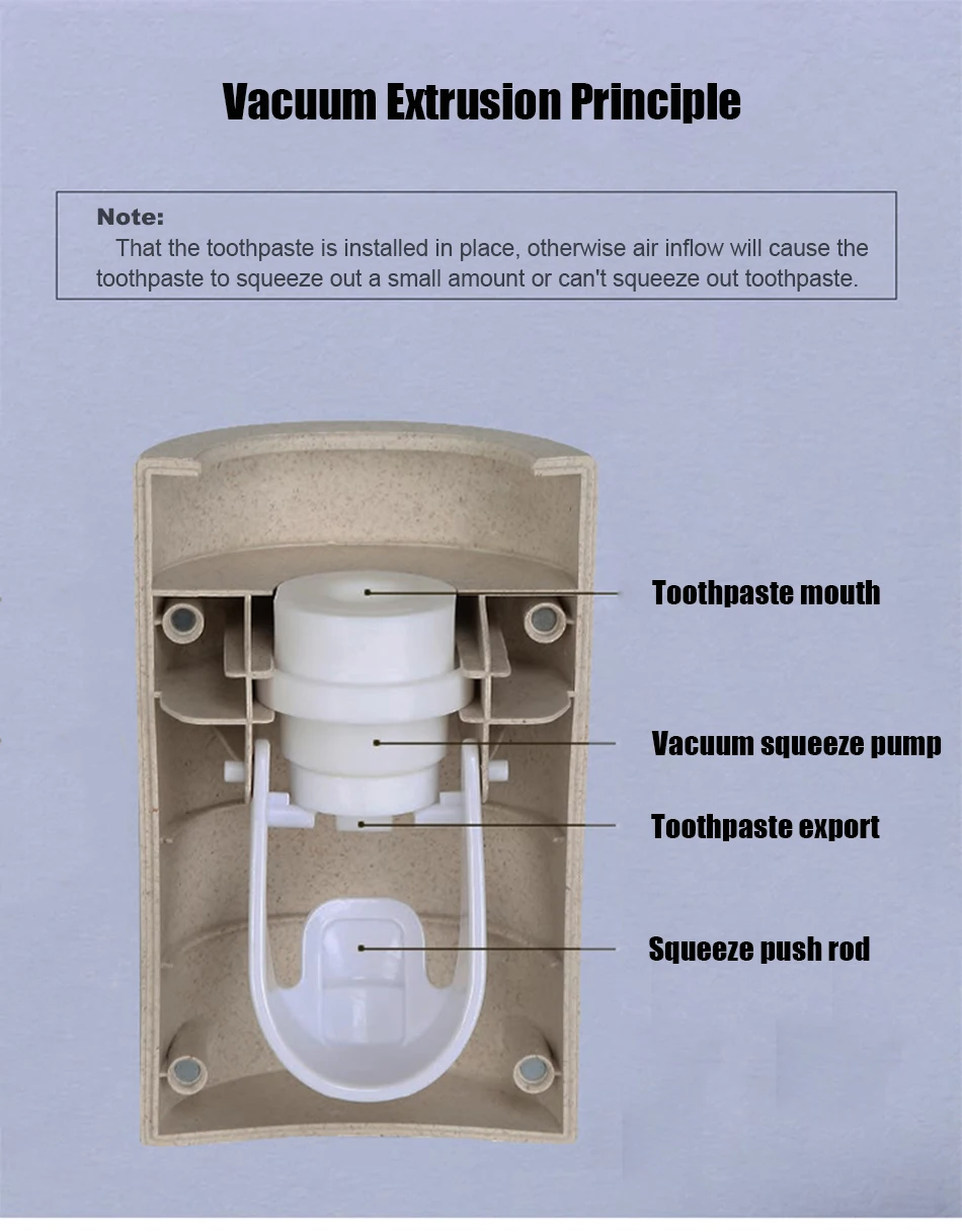 ONEUP автоматический диспенсер для зубной пасты Пылезащитная настенная подставка для зубных щеток подставка для зубной пасты соковыжималка набор аксессуаров для ванной комнаты