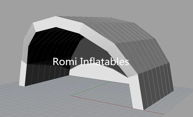 Perspective picture of the Inflatable stage tent cover