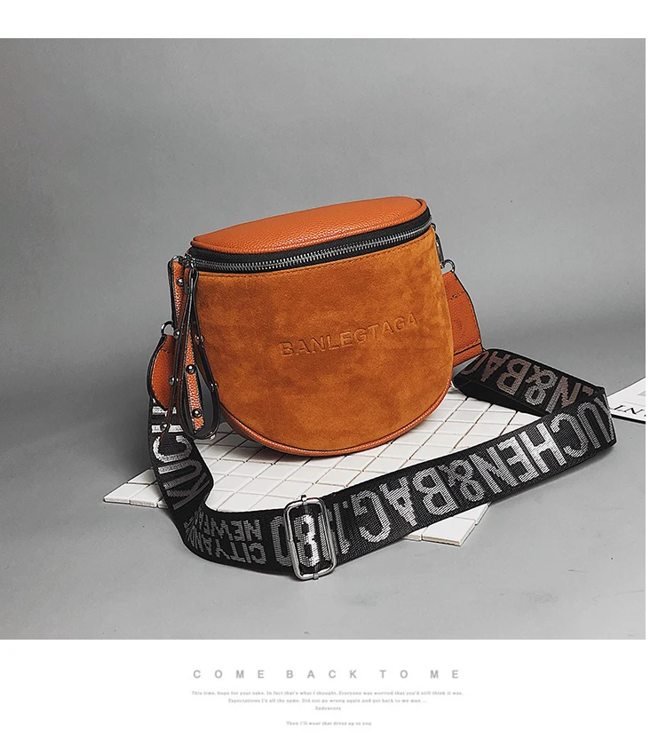 ZYJ Women Suede Leather Shoulder Handbags Waist Bags Chest Pack Girls Leisure Messenger Crossbody Casual Sling Bag Handbag (28)