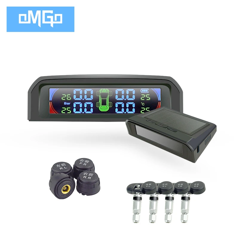 Умный автомобиль TPMS система контроля давления в шинах Солнечная энергия