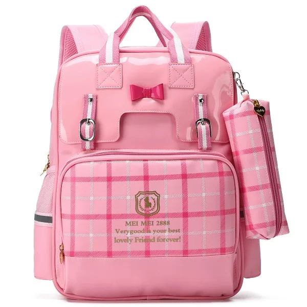 Small Pink Рюкзаки для школы в британском стиле для девочек, рюкзак принцессы с бантом для детского сада, рюкзак для малышей, рюкзак для ноутбука, рюкзак для путешествий - Цвет: Small Pink