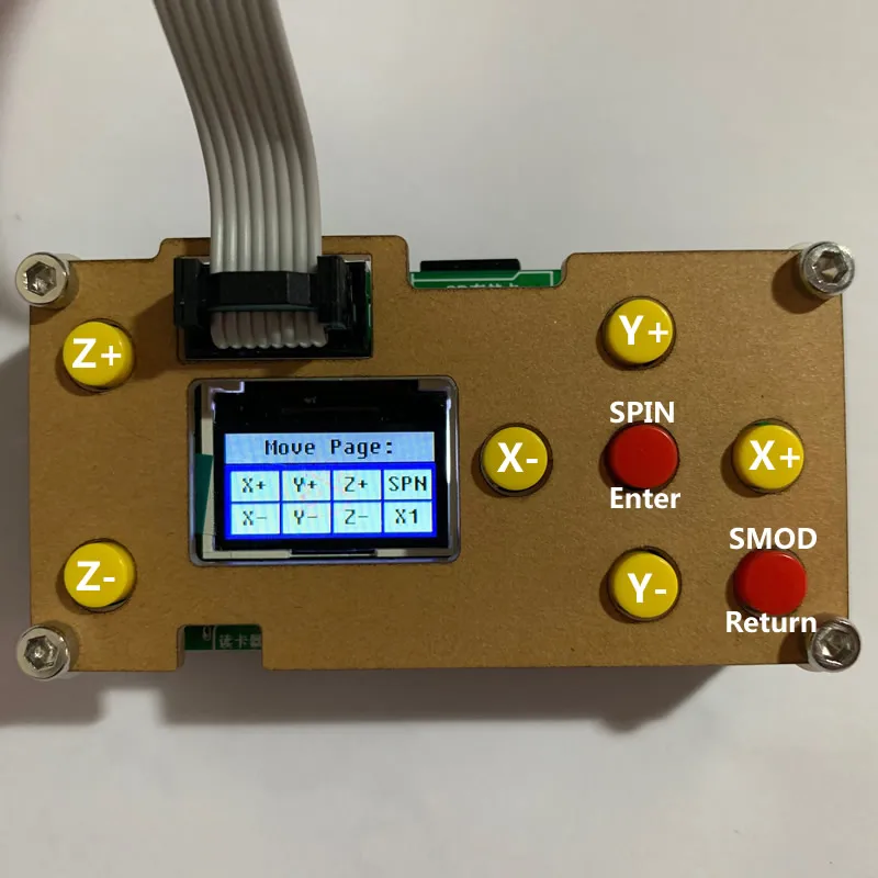 GRBL офлайн управления Лер доска гравировальный станок плата 3 оси USB 1 дюймовый ЖК