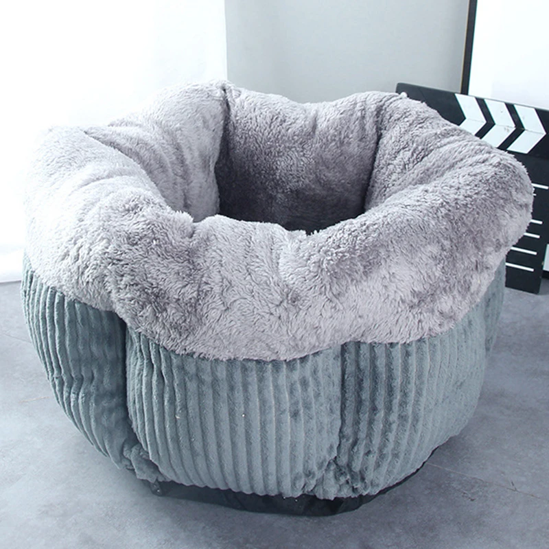 JORMEL круглая кровать для собаки кошки зимний теплый спальный лежак коврик для щенка питомника кровать для питомца машинная стирка